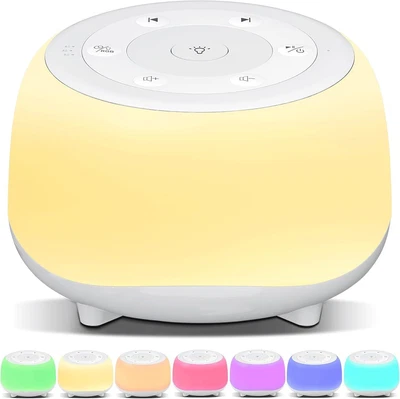 Xkimos White Noise Machine Baby and Adult, 34 Soothing Sounds White Noise Mac...