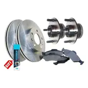 Rear Wheel Bearing Hub Assembly + Brake Rotor Pad Kit for Ford Cougar SX 2.5L