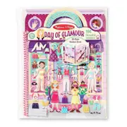 Melissa & Doug Reusable Puffy Activity Book Day of Glamour Kids/Childrens Toy 4+