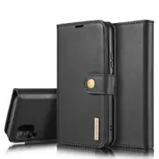 DG.Ming Samsung Galaxy A12 Detachable Classic Wallet Case Cover A125 [Black]