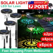 Solar Path Lights LED Garden Decor Outdoor Lawn Light Lamp Multicolor Warm White