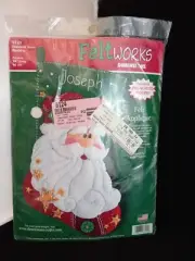 Dimensions Appliqué Felt works Sequenced Santa Stocking & Alphabet Instruction