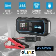 AVAPOW E5 Pro 2000A Portable Car Jump Starter 12000mAh