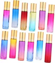 WEKADRIN 12Pcs Roller Bottles with Caps for Essential Oils Portable Travel Containers for Home and Outdoor Use present for Friends