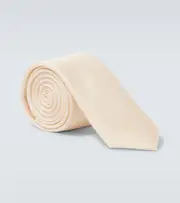 [Dolce & Gabbana] Dolce & Gabbana Silk twill tie One Size beige