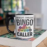 Coolest Bingo Caller Mug, Bingo, Bingo Caller Coffee Mugs, Bingo, Travel Mug Beer Can Holder Cooler - 11oz Mug - MS1170