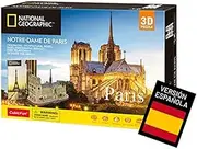 National Geographic Paris Notre Dame 128 Pieces 3D Puzzle Model