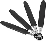 Gatuida 4 Pcs Melon Baller Scoop Set Stainless Steel Watermelon Cantaloupe Scooper Icecream Ball Spoon for Fruits Melons Ice Cream Sorbet