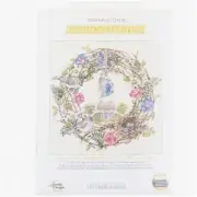 Golden Cottage Delight Cross Stitch Kit - 12x12, 18 Count Ivory Aida - Set of 5