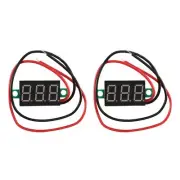 2X Digital Voltmeter LED Voltage Display Panel Meter 3.3-30V Green LED S4J1