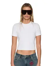 1999 Plus White Baby Tee | Ksubi ++