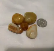 5 Healing stones Sunstone polished