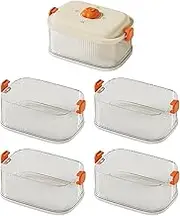 Perfk Rice Airtight Storage Container Cereal Container Stackable Kitchen Box Food Storage Canister for Rice Dry Food Pantry