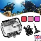 3-Pack Dive Filter for GoPro Hero 8 9 10 11 12 Waterproof Case Kit Black