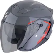 Scorpion EXO-230 Cit-E, open face helmet , color: Grey/Red , size: XS