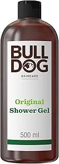 Bulldog Skincare for Men Shower Gel - Original, Body Wash with cedarleaf and juniper, 100% Narural Fragrance, Recycled Bottle, Vegan, 500mL