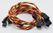 (5) JR / Hitec Servo Extensions Leads with 30CM (~12in) 22awg Twisted Wire