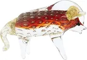 Glass Of Venice Murano Glass Bull, Ox or Taurus - Red