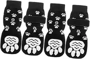 GREENADSCAPE Pet Socks Sets Compact Dog Socks Anti-Slip Dog Paw Protectors Comfortable Cotton Nylon s