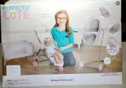 Perfectly Cute Deluxe Nursery Set-Jogger Stroller, Crib, Swing, & Carrier NEW