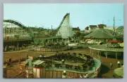 Roller Coaster Paragon Park Nantasket Beach, Hull, MA postcard