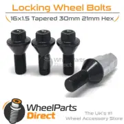 Bimecc 16x1.5 Lock Bolts for Peugeot Boxer Maxi [Mk2] 02-06 on Original Wheels
