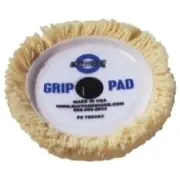 Buff 'N Shine 7502GT 7.5" Dia. X 1.25" 100% 4 Ply Twisted Wool Grip Pad With A