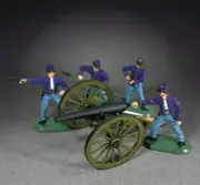 BRITAINS SUPER DEETAIL 52107 UNION 3 INCH ORDINANCE RIFLE WITH 4 MAN CREW