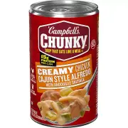 Campbells Chunky Chicken Cajun Alfredo W/ Andouille Sausage Soup, 18.8 Oz Can