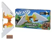 NERF Blaster Minecraft Sabrewing Motorized Bow 8 Elite Darts Kids Easter Basket
