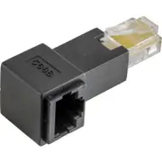 Right Angle Rj45 8P8C Adaptor Rj45 Plug To Rj45 Socket