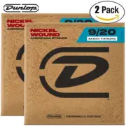 2-PACK Dunlop DJN0920 Nickel Plated Steel 5-String Banjo Strings Light 9-20