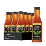 Pure Leaf Iced Tea, Sweetened, Real Brewed Black Tea, Lemon, 18.5 Fl Oz 12 Pack