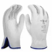 General Purpose Maxisafe Riggers Gloves Premium Cow Grain Leather Soft Bulk