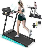 Mobvoi Home Treadmill Ultra 3 in 1 Walking Pad with 6% Incline for Home Office 2.5HP Walking Running Treadmill Holder for Cup Phone Laptop Large Running Area LED Display Speaker 12KMH 120kg