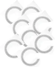 SWOOMEY 8pcs Acoustic Guitar Sound Hole Rosette Stickers Inlay Decoration for Guitars Self-adhesive Floral Design for Enhancing Your Aesthetic