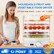 Food Dehydrator 5 Trays Commercial Dryer Maker Fruit Jerky Meat Dehydrator