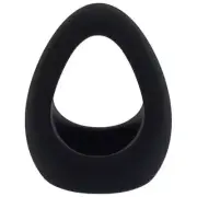 Stirrup Silicone Cock Ring Onyx