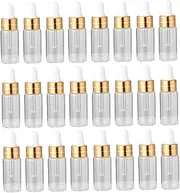 50Pcs Travel Vial Transparent Essential Oil Bottles with Dropper Leak Convenient for Travel Business Outdoor Activities for Perfumes and Liquids