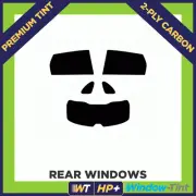 For MG Marvel 2021+ Carbon Pre Cut Window Tint Rear 35% Light Premium 2-ply HP+