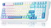 New- MCHOSE K99 98% Wireless Mechanical Keyboard, Tri-Mode Connection (Sky Blue)