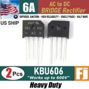 2 Pcs KBU606 Bridge Rectifier | KBU606 Bridge Rectifier 600V 6A | US Ship