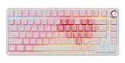 YUNZII B75 Pro QMK/VIA Wireless Mechanical Tri-Mode Hot-Swap Pink Keyboard - Milk Switch [KBYZB75PPKMK]