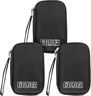 RdjEokf Travel Cable Organizer Bag, Cable Tidy Storage Box Pouch, Travel Gadget Cables Electronics Organiser Accessories Bag, Portable Tech Gear Bag, for Cable, Cord,Charger