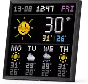 Divoom Pixoo-64 - Wifi Pixel Cloud Digital Frame with APP Control,64 X 64 LED Pa
