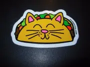 NATE DUVAL 3" Taco Cat STICKER Art poster print skateboard skate J