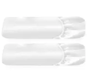 2-Pack 100% Organic Cotton Fitted Sheets Queen Size Percale Only, Soft, Crisp...