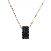 Bronzallure Cubic Zirconia Three Band Pendant Necklace