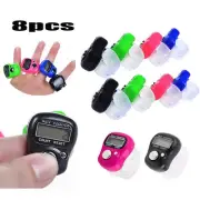 8pcs Digital Finger Ring Tally Counter Hand Held Knitting Row counter CLICKER