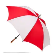 Clifton Albatross Golf 132cm Manual Windproof Umbrella Wood Handle Red/White